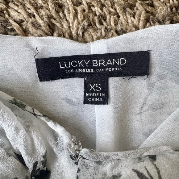 Lucky Brand White Cold Shoulder Blouse - Picture 3 of 3